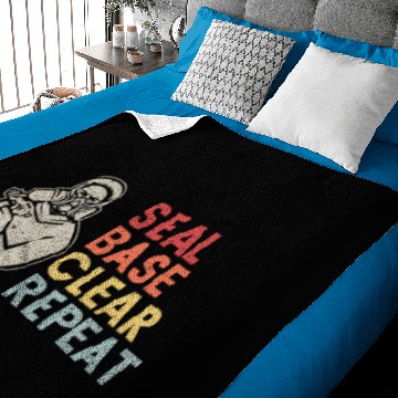 Discover Seal Base Clear Repeat Auto Body Painter Baby Blankets