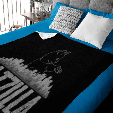 Discover Catzilla Funny Cat Baby Blankets