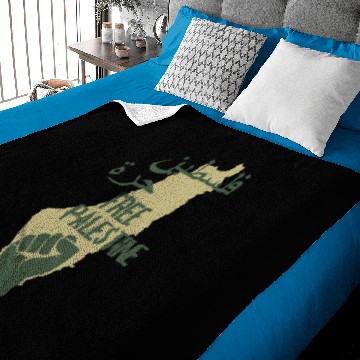 Discover free Palestine map Baby Blankets