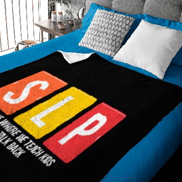 Discover SLP Speech Therapist Speech Therapy Language Baby Blankets