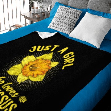 Discover Narcissus Daffodil Flower Botany Spring Time Gift Baby Blankets