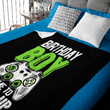 Discover Birthday Boy Time to Level Up Baby Blankets