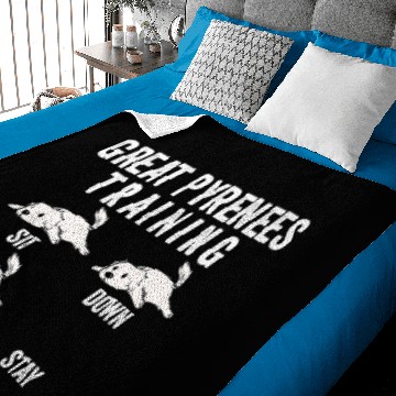 Discover Great Pyrenees Training Dog Premium Baby Blankets