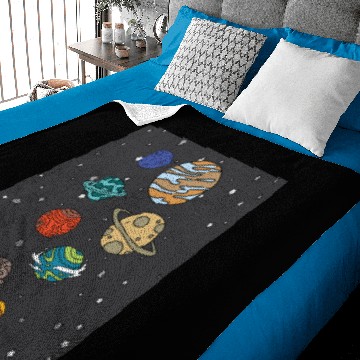 Discover Astronomy Solar System Planets Universe Baby Blankets