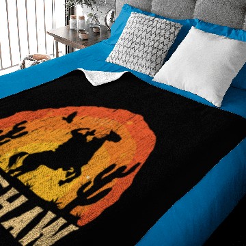 Discover Vintage Yeehaw Hawaiians Baby Blankets