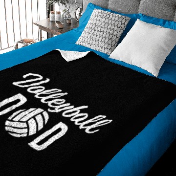Discover Volleyball Dad Baby Blankets