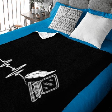 Discover Writer Heartbeat PC Baby Blankets
