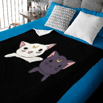 Discover Sailor Moon cats Baby Blankets