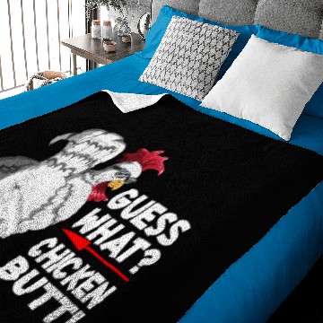 Discover Guess What Chicken Butt Farm Chickens Chicken Baby Blankets