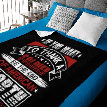 Discover Soldier Veteran Memorial Day Baby Blankets