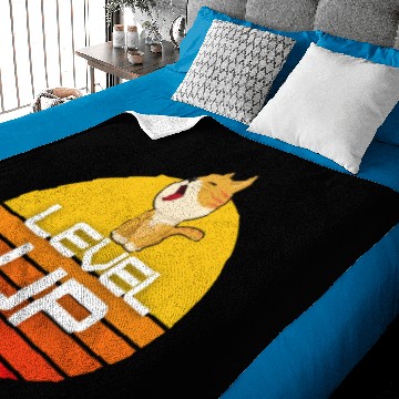 Discover Level Up cat Design Baby Blankets