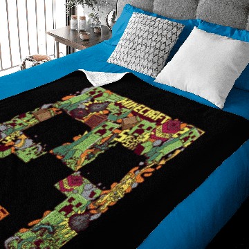 Discover Creeper Big Face Collage Baby Blankets