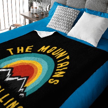 Discover The Mountains Are Calling Hiking Baby Blankets