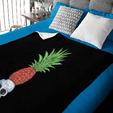 Discover Pineapple skull Baby Blankets