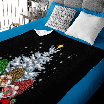 Discover Three Nordic Gnomes And Their Christmas TreeGift T Baby Blankets