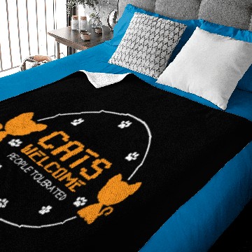 Discover People Tolerated Cat Owner Gift Baby Blankets