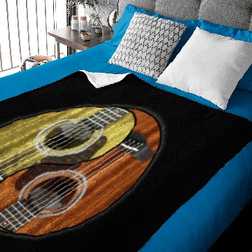 Discover Ying Yang Guitar Player Baby Blankets