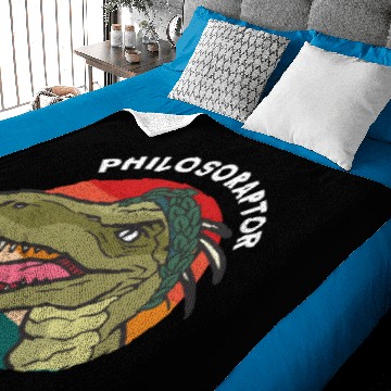 Discover Philosoraptor Funny Philosophy Dinosaur Meme Baby Blankets
