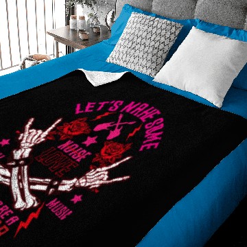 Discover Rock Star Rock And Roll Concert Edit Baby Blankets