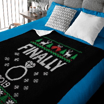 Discover Finally 2019 Christmas Wedding Engagement Announce Baby Blankets