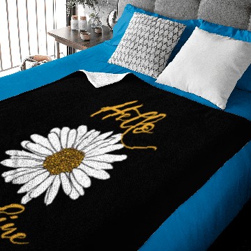 Discover Hello Sunshine White Daisy Kids Baby Blankets