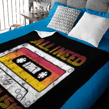 Discover ALL I NEED IS 80s MUSIC TAPE Baby Blankets