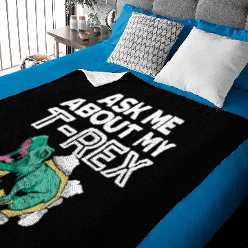 Discover Ask Me About My T-Rex Dinosaur Paleontologist Baby Blankets
