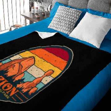 Discover Zion national Park vintage Baby Blankets