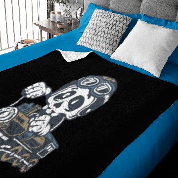 Discover Platoon Driver Totenkopf Baby Blankets