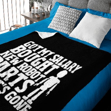 Discover Robotics Engineer Roboter Joker Salary Robotic Baby Blankets