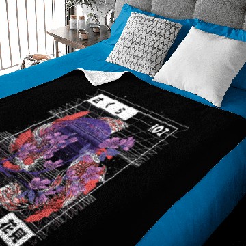 Discover Vaporwave Koi Fish Japan Sakura Carp Breeder Baby Blankets