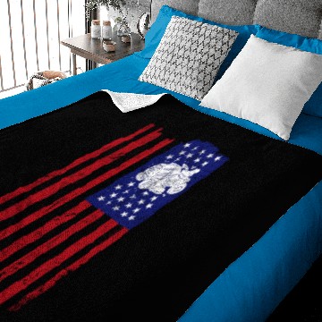 Discover Funny Lawn Mower Mowing American Flag Yard Work La Baby Blankets