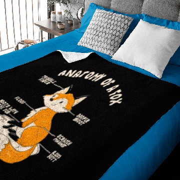 Discover Red Fox Gift Anatomy Of A Fox Baby Blankets