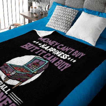 Discover Funny Pinball Machine Saying Baby Blankets