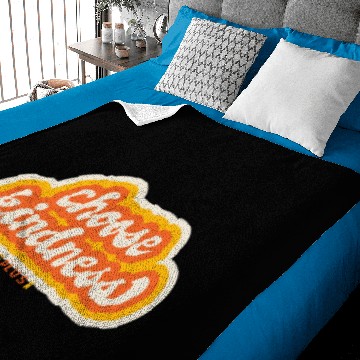 Discover Choose Kindness Orange Baby Blankets