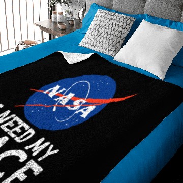 Discover Nasa I Need My Space Apollo 11 Moon Landing Fun Gi Baby Blankets