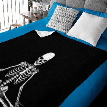 Discover Meditation Skeleton Nirvana Meditators Gift Baby Blankets