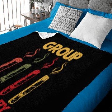 Discover Group Therapy Cigar Smoking Baby Blankets