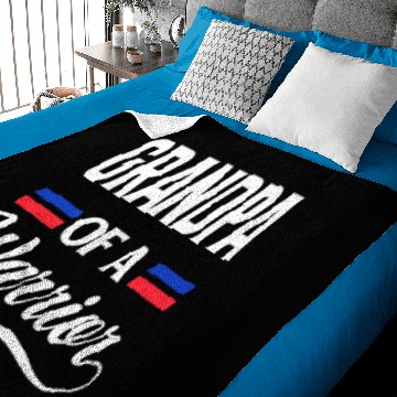 Discover Grandpa Of Warrior Congenital Heart CHD Awareness Baby Blankets