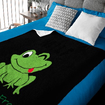 Discover Main I Love Frogs Baby Blankets