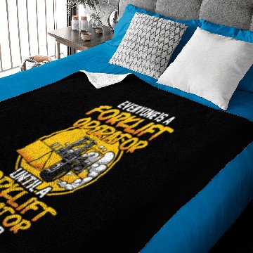 Discover Forklift Operator Warehouse Man Forklifter Driver Baby Blankets