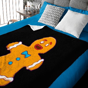 Discover Gingerbread Man Christmas Cute Holiday Cookie Baki Baby Blankets