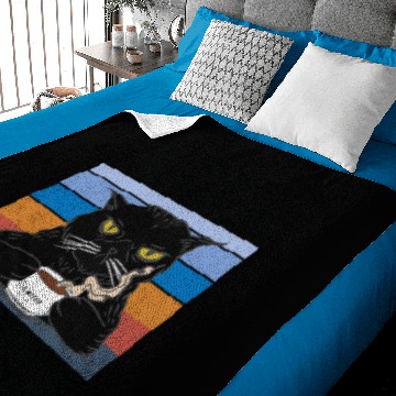 Discover I Drink Coffee I Hate People I Solve Problems Cat Baby Blankets