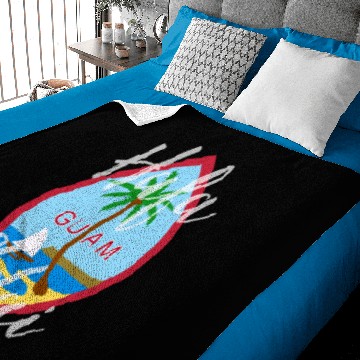 Discover Hafa Adai Guam Seal Pull Over Gift Baby Blankets