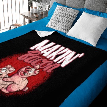 Discover Makin Bacon Funny Bacon Lover Baby Blankets