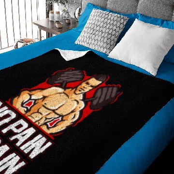 Discover NO PAIN NO GAIN Baby Blankets