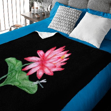 Discover red dragonfly Baby Blankets