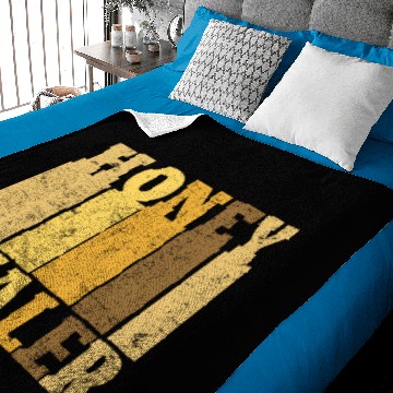Discover Beekeeper Honeycomb Beekeeping Honey Bee Baby Blankets