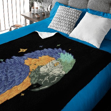 Discover blue yellow macaw parrot Baby Blankets