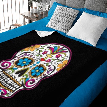 Discover candy skull Baby Blankets